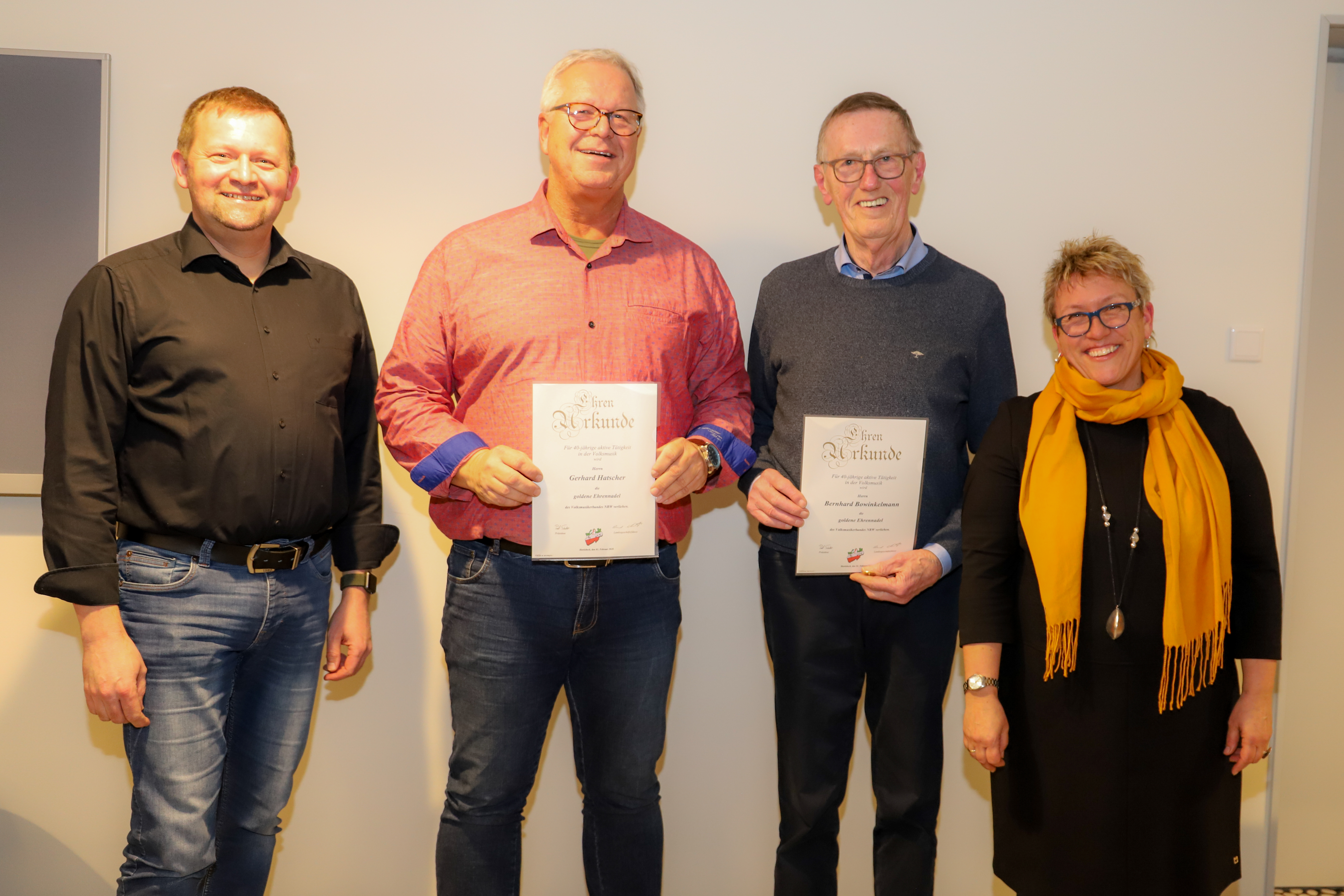 von links: Kord Kretzer, Gerhard Hatscher, Bernhard Bowinkelmann, Liane Sickmann